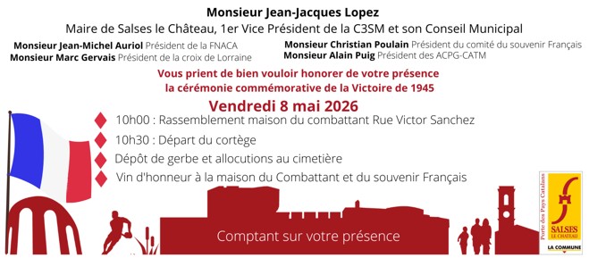 🇫🇷 Cérémonie commémorative – Victoire du 8 mai 1945 🇫🇷